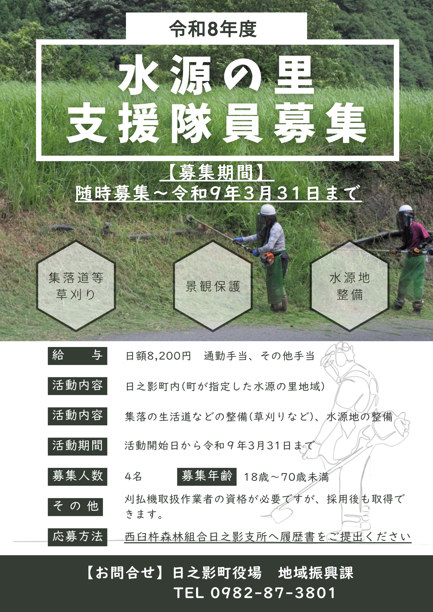 水源の里支援隊募集